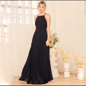 Lulus Mythical Kind of Love Black Maxi Dress